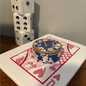 Anthropologie ‘M’ Jewelry Dish